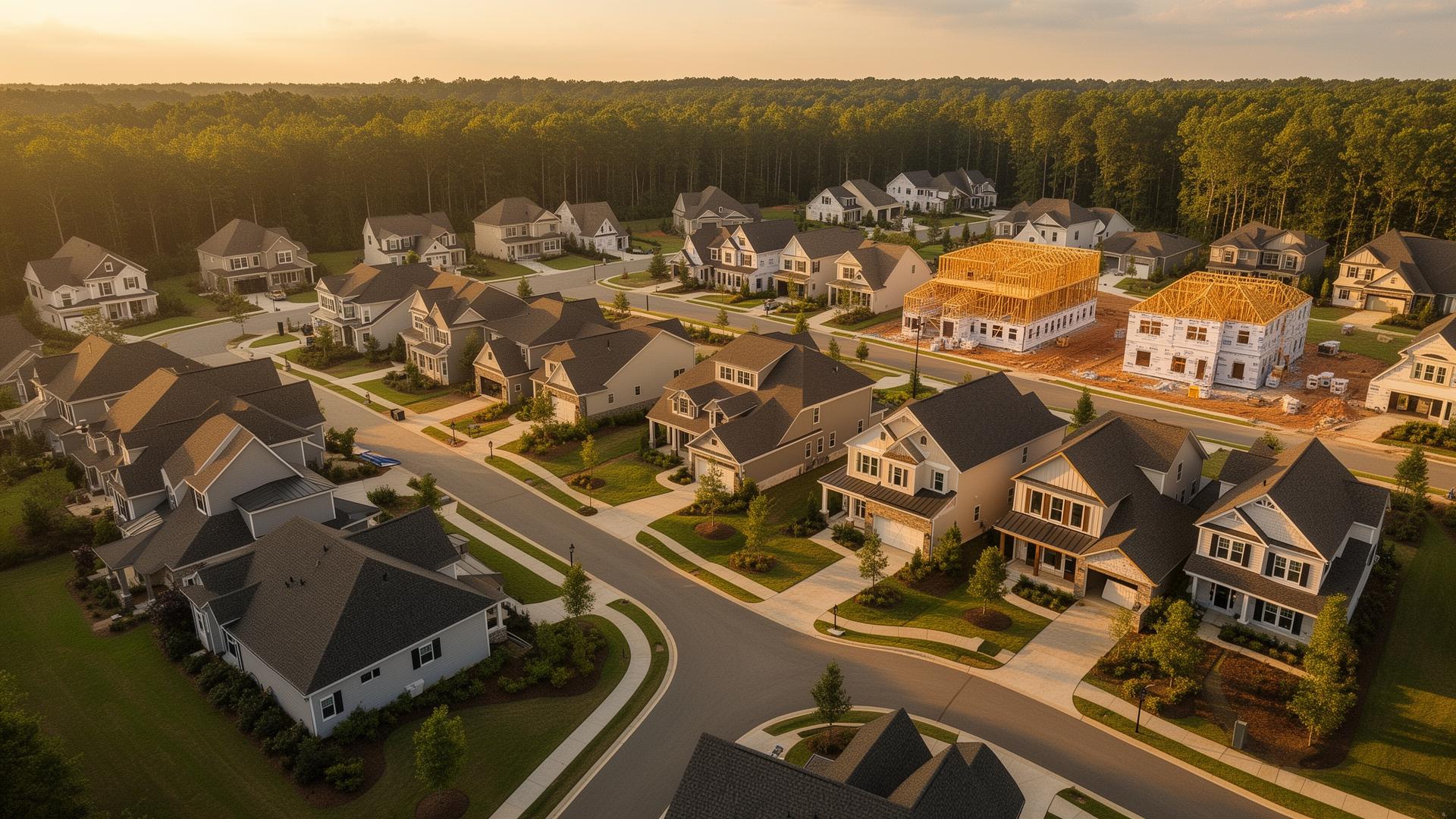 Cabarrus County new construction landscape